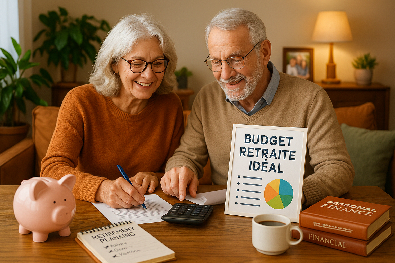 Un couple prépare son budget retraite