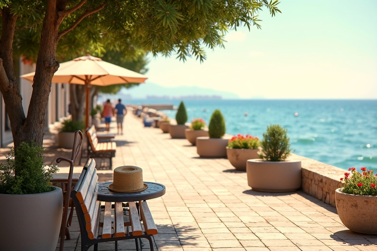 Un ventilateur et une plante verte dans le salon pour lutter contre la canicule