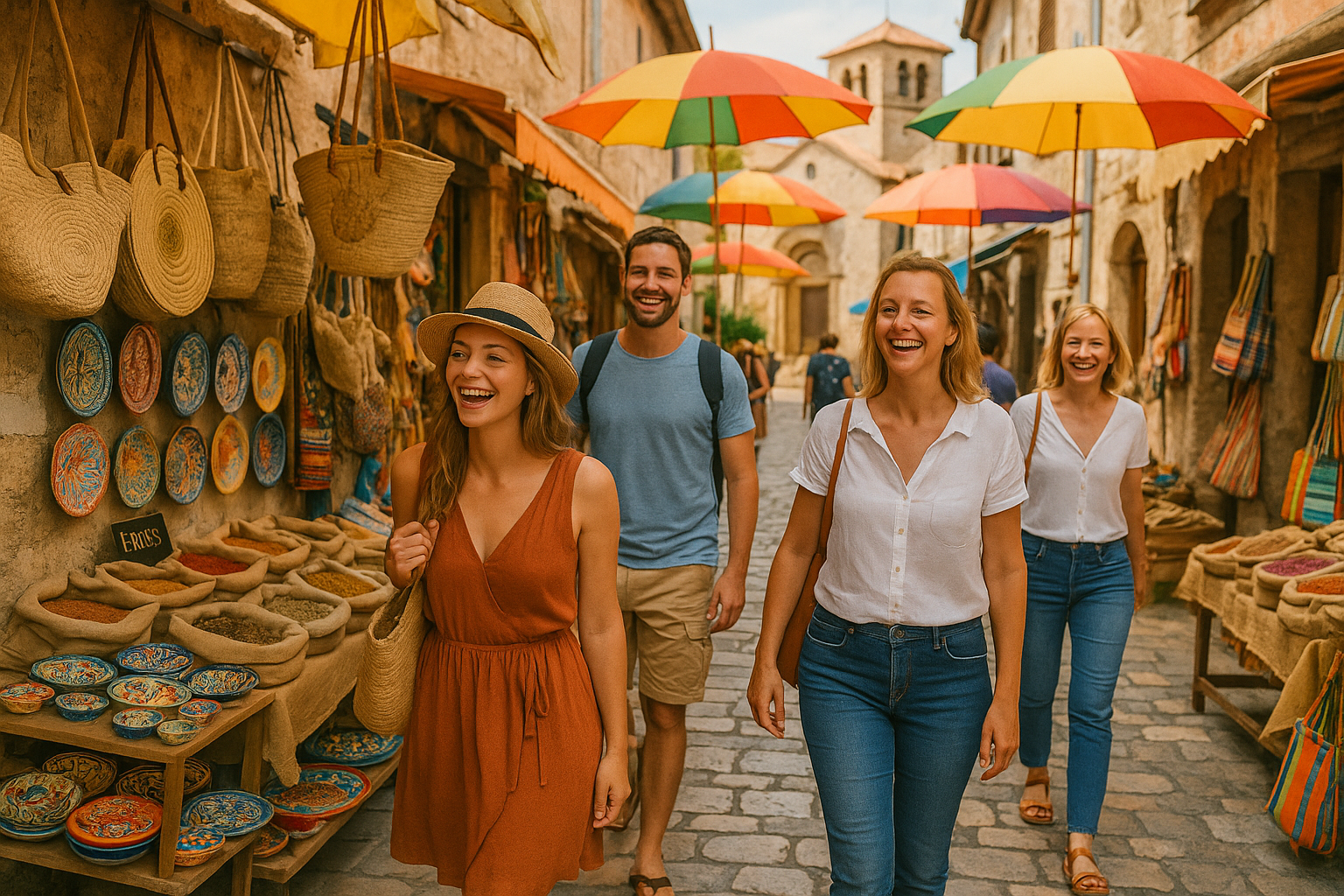 Un marché local, lieu de rencontres et de découvertes culturelles à petit prix